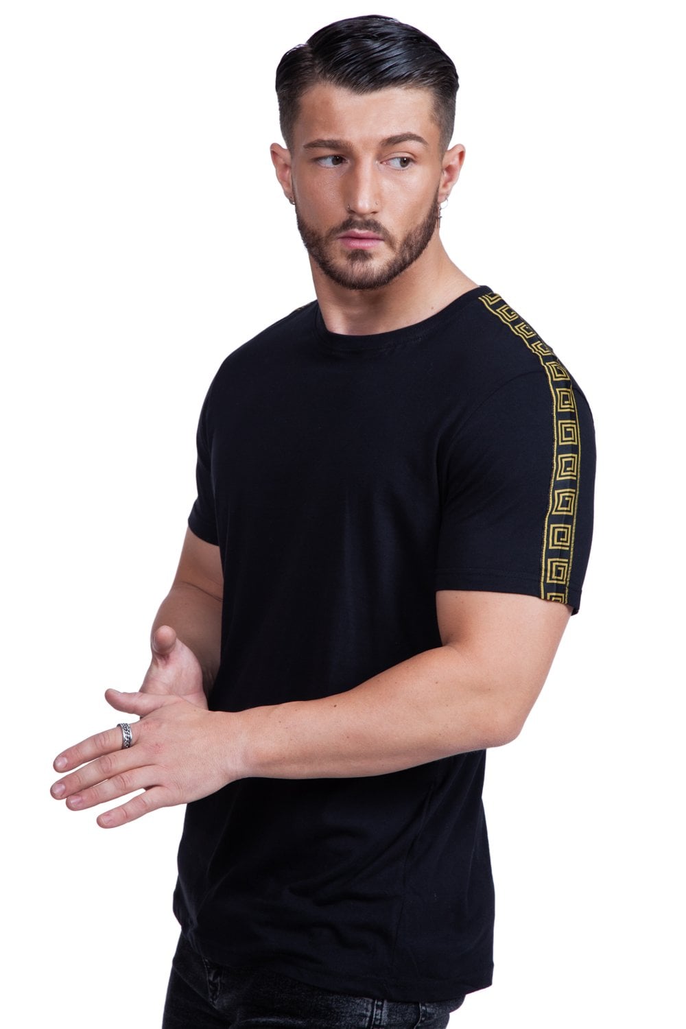 Harland Back Neck Tape Tee