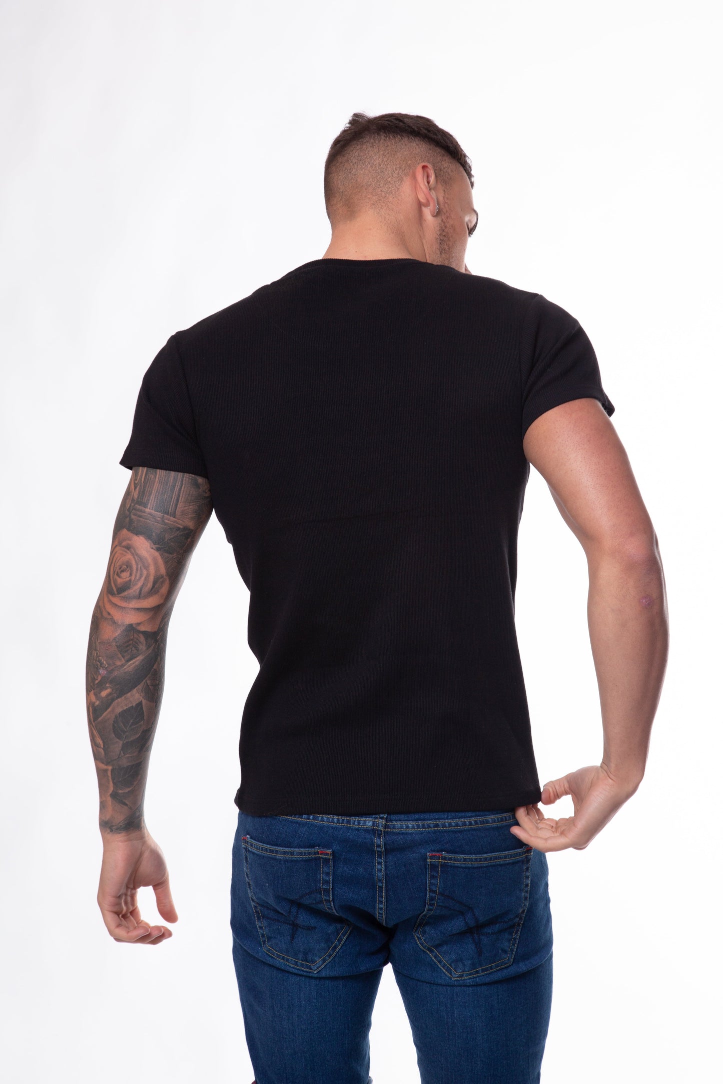 Ribbed Crew T-Shirt