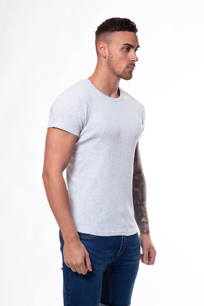 Ribbed Crew T-Shirt