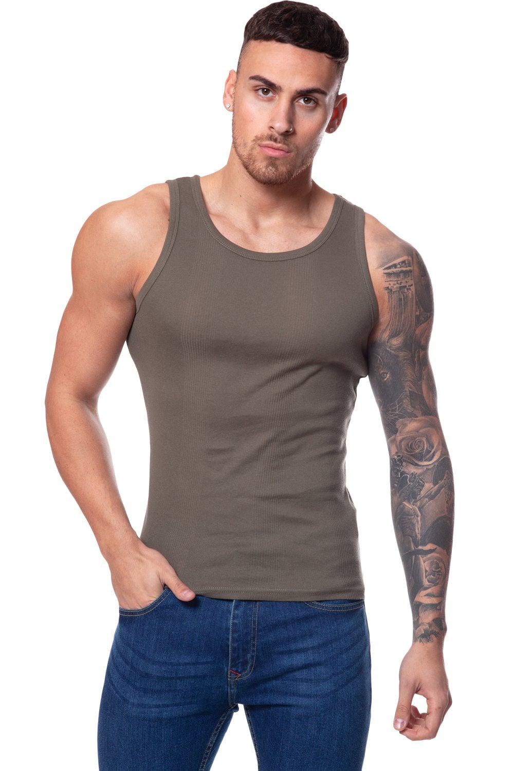 Mace Ribbed Vest Top