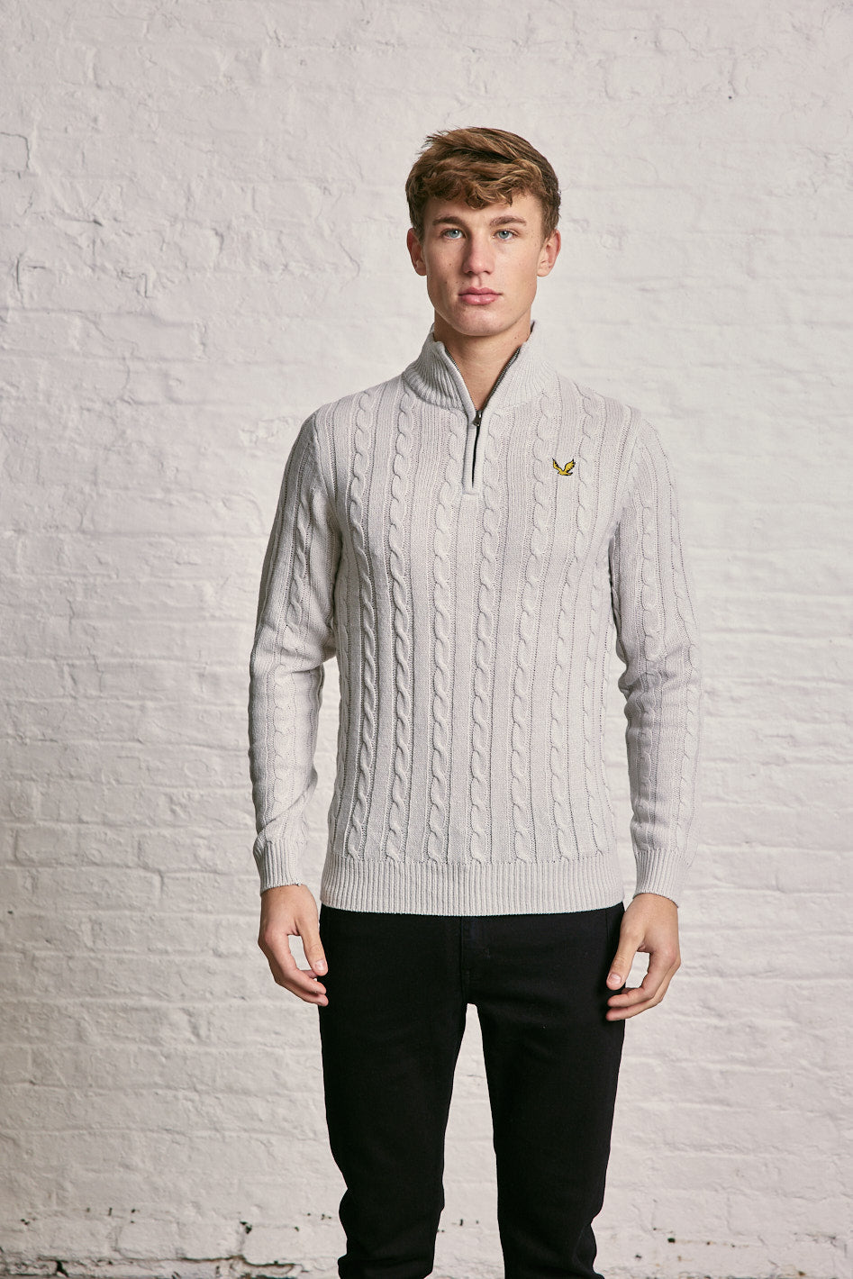 Cable Half Zip Jumper