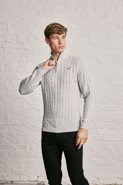 Cable Half Zip Jumper