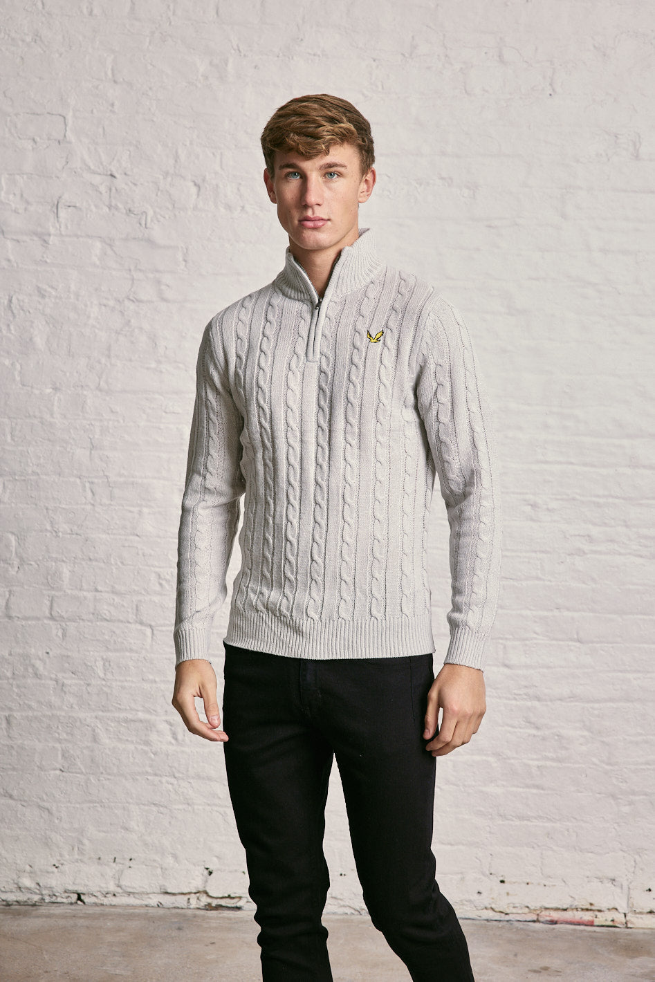 Cable Half Zip Jumper