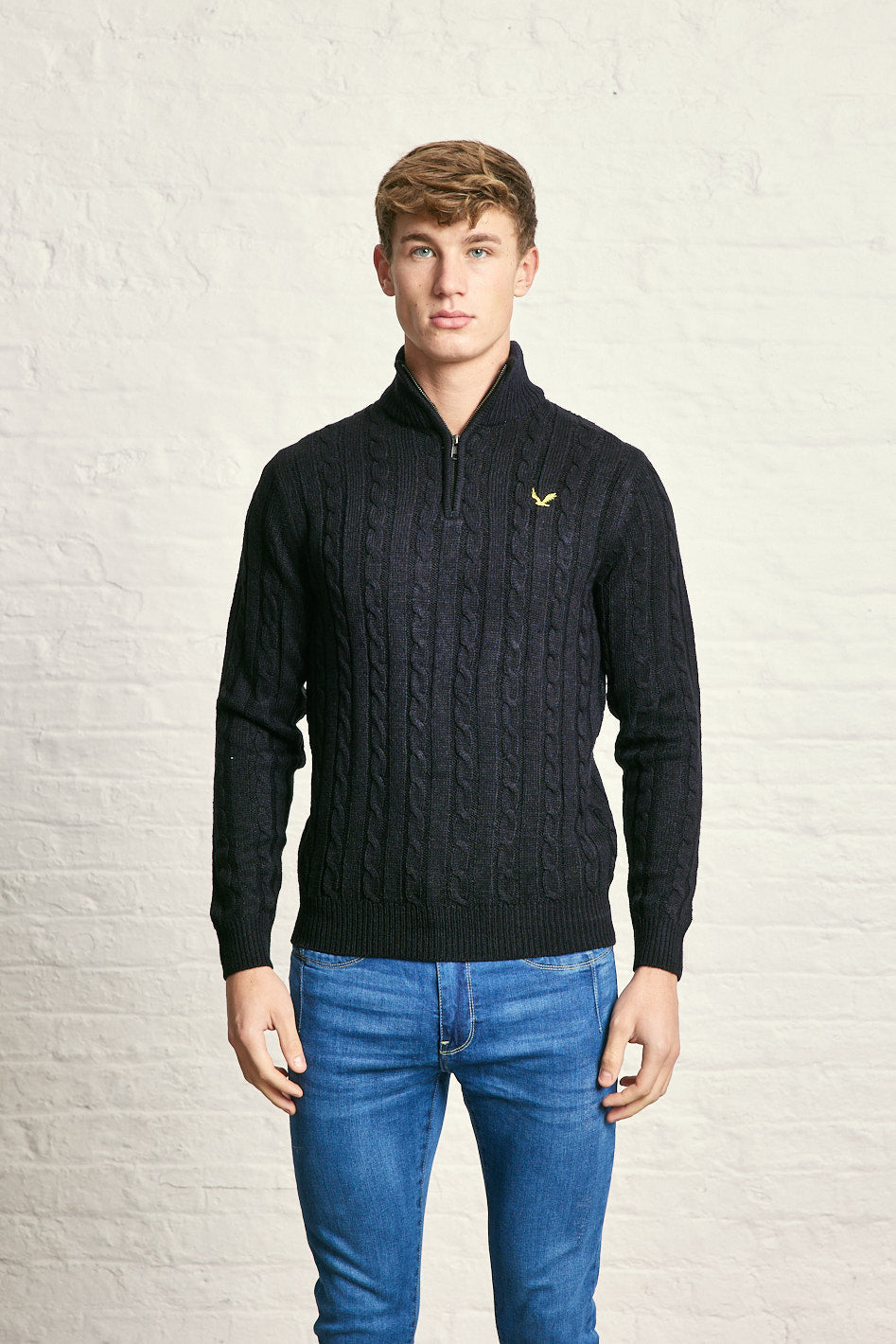 Cable Half Zip Jumper