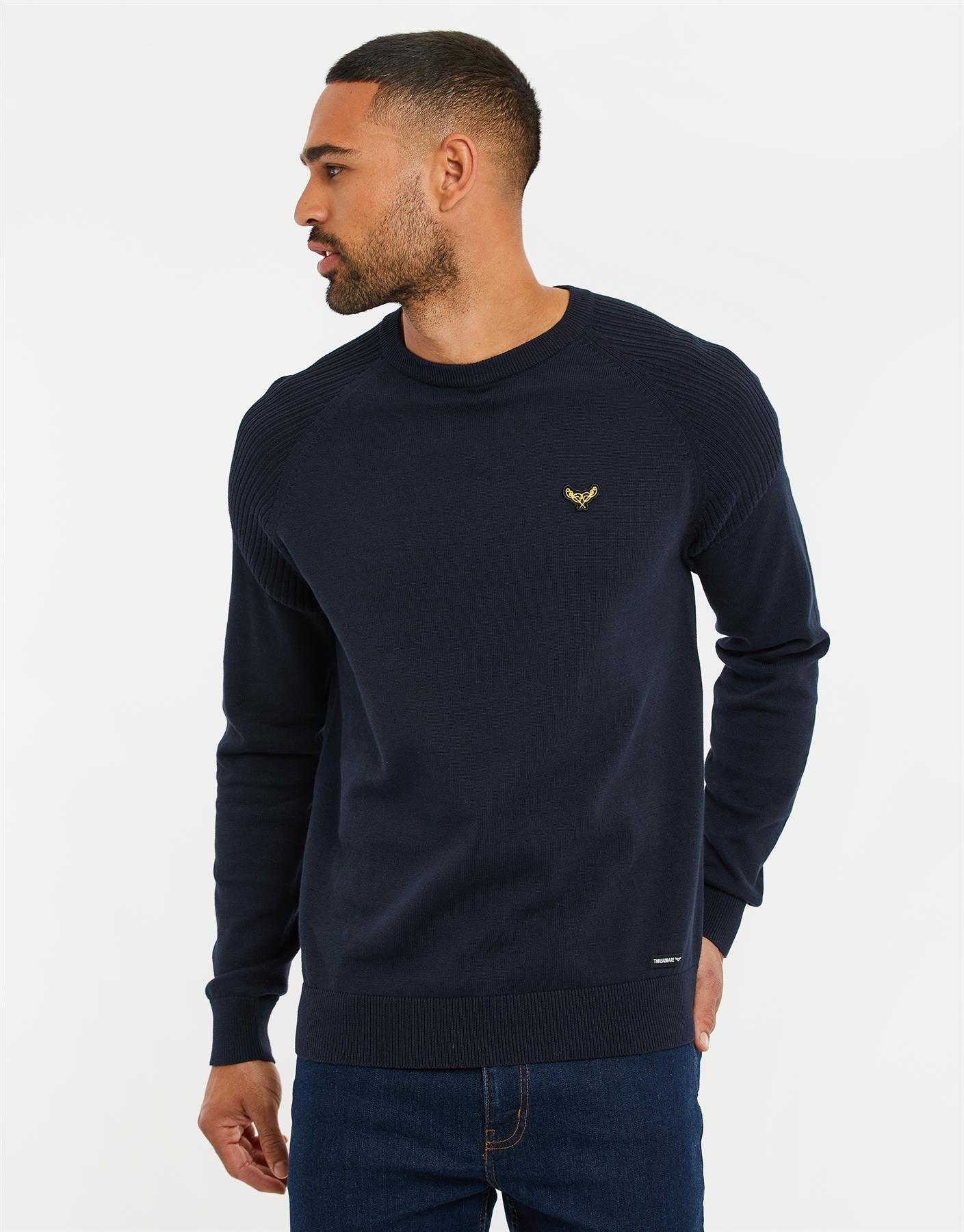 Mens Jumper Crew Badger