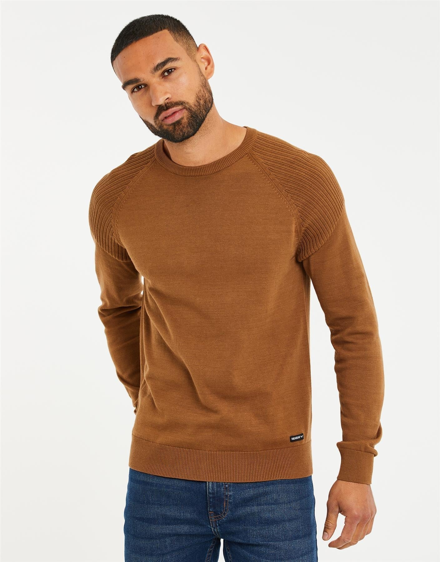 Mens Jumper Crew Badger