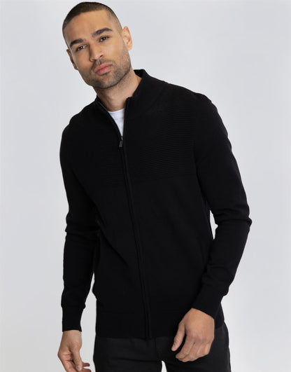 Mens Cardigan Zip Corsac