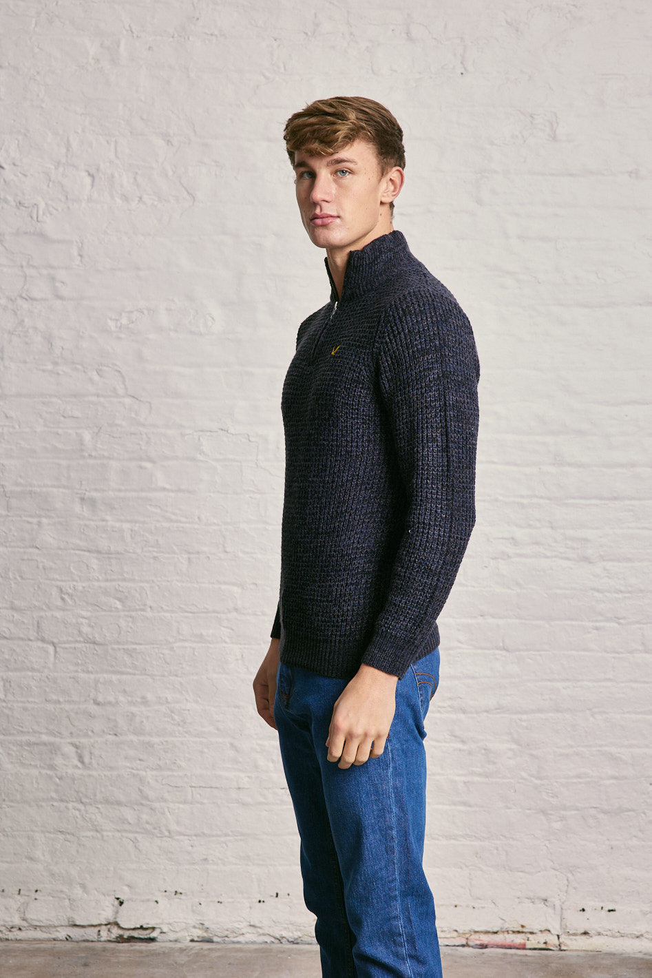 Quarter Zip Twist Jumper