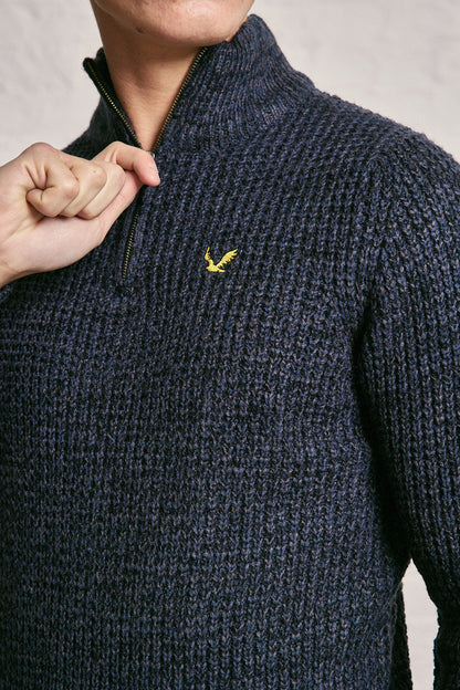 Quarter Zip Twist Jumper