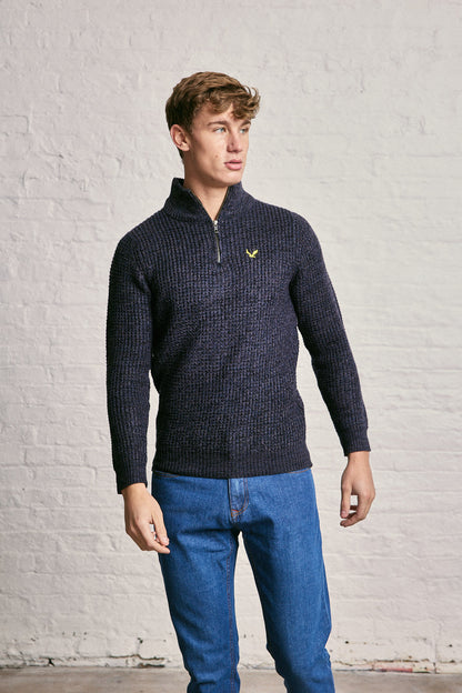 Quarter Zip Twist Jumper