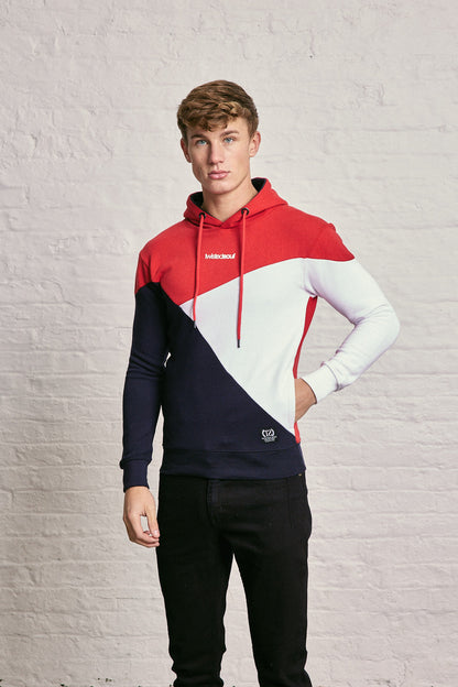 3 Colour Block Hoodie